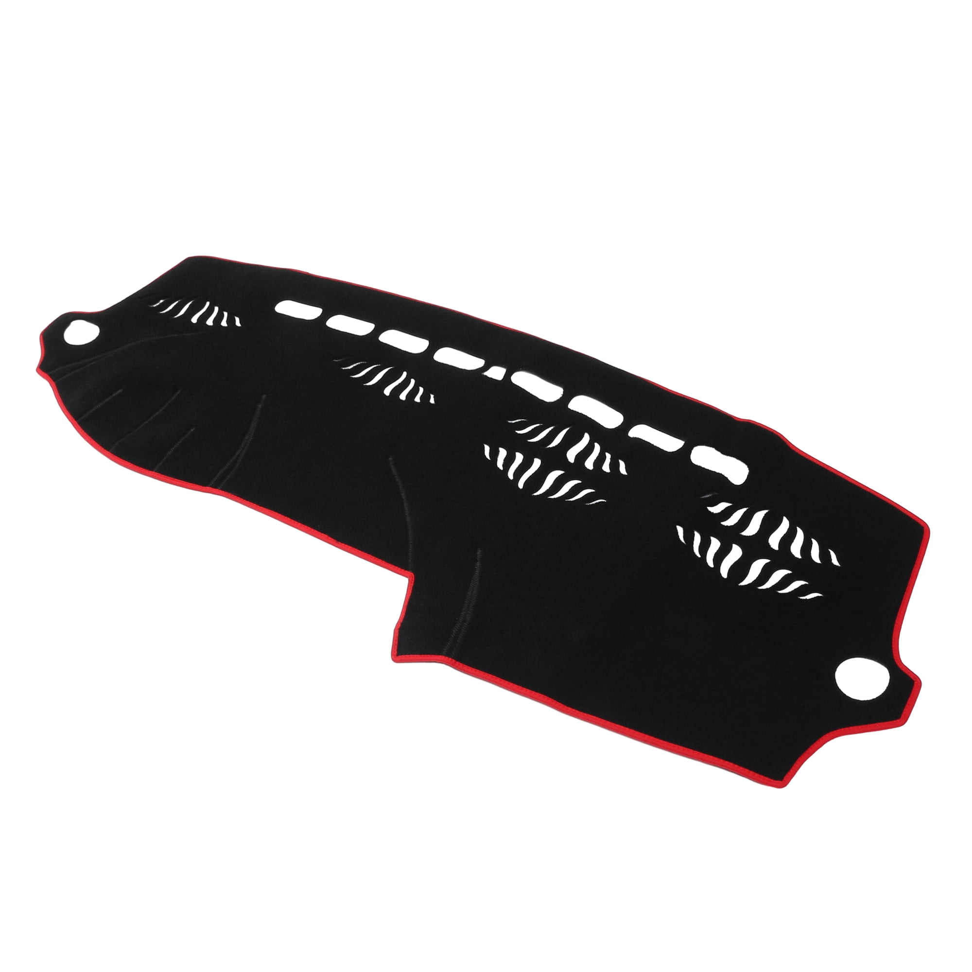 Unique Bargains Dash Cover for Audi Q7 2007-2015 Center Console Dashboard Cover Mat Non-Slip Polyester Black Red 1 Pcs