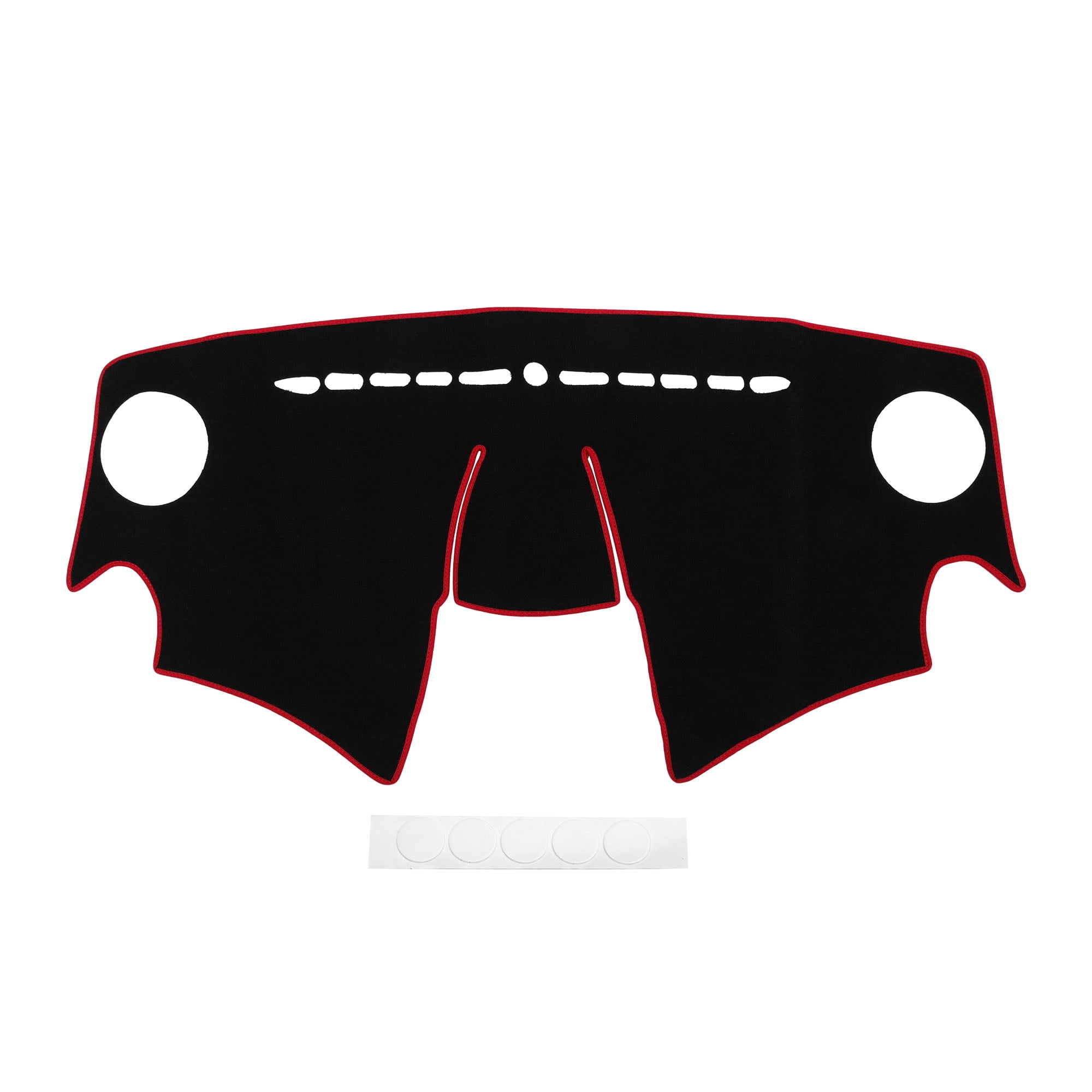 Unique Bargains Dash Cover for Chevrolet Spark 2013-2015 Non-Slip Polyester Silicone Red