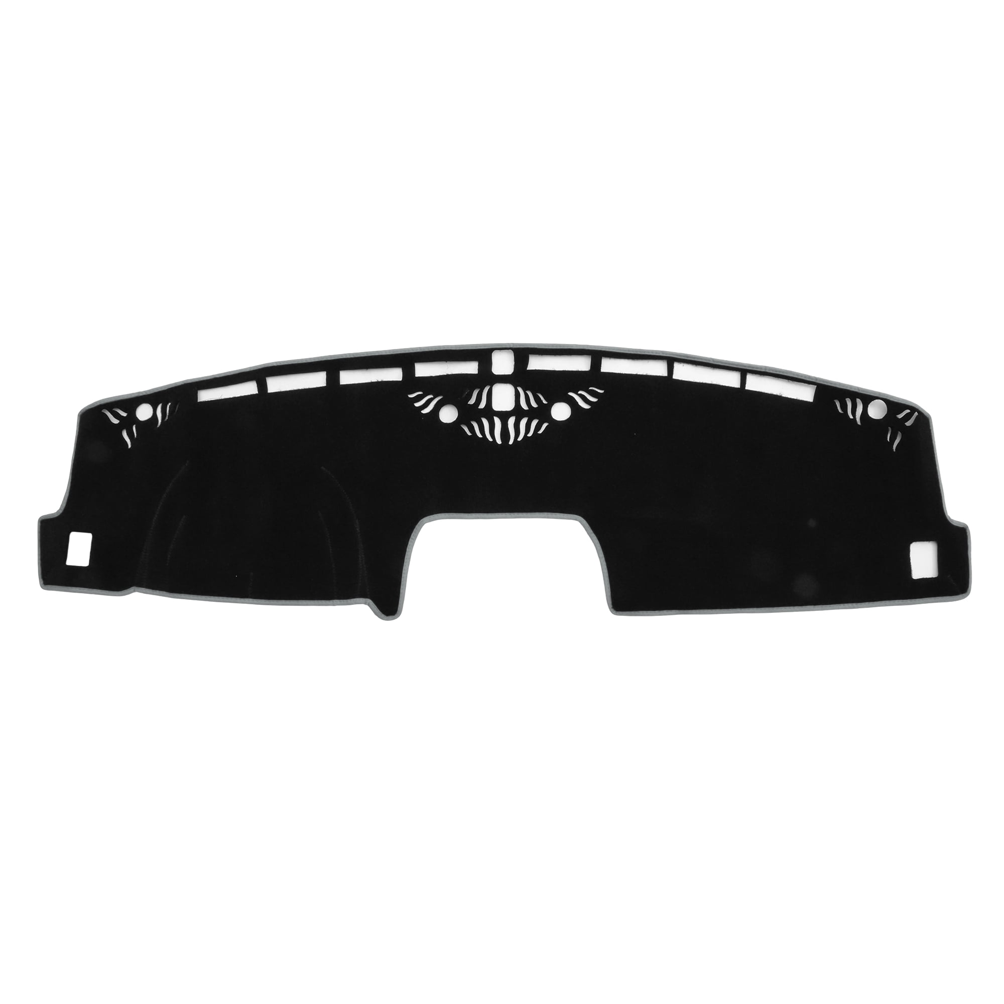 Unique Bargains Dash Cover for Ford Maverick 2022-2025 No Hud Dashboard Cover Car Interior Anti-Slip/Anti Dust Polyester Black with Gray Edge 1 pcs