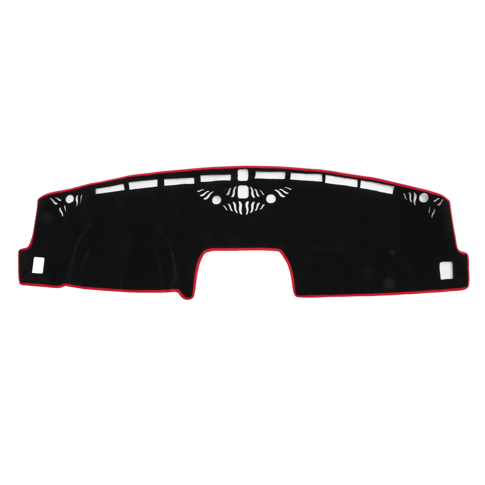 Unique Bargains Dash Cover for Ford Maverick 2022-2025 No Hud Dashboard Cover Car Interior Anti-Slip/Anti Dust Polyester Black with Red Edge 1 pcs