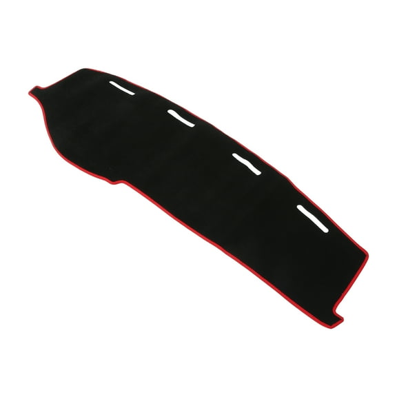 Unique Bargains Dash Cover for Honda Civic Non-Slip | Center Console Dashboard Cover Mat Black Red 1 Pcs