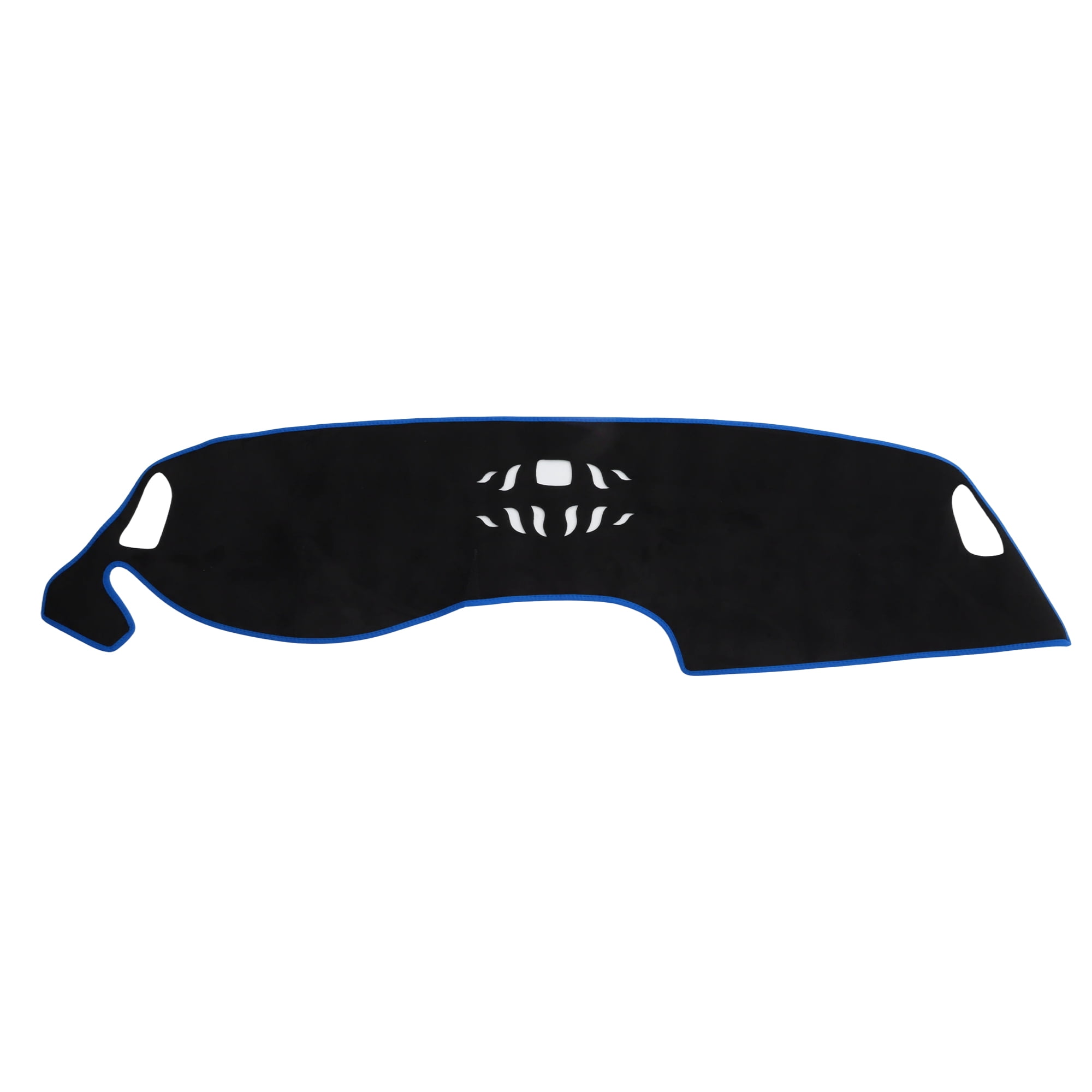 Unique Bargains Dash Cover for Honda HR-V 2023-2024 Without HUD Dashboard Cover Car Interior Anti-Slip/Anti Dust Suede Black with Blue Edge 1 set