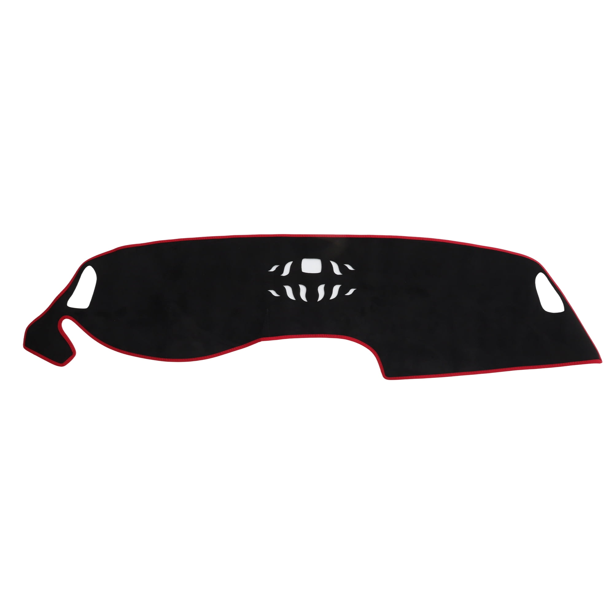 Unique Bargains Dash Cover for Honda HR-V 2023-2024 Without HUD Dashboard Cover Car Interior Anti-Slip/Anti Dust Suede Black with Red Edge 1 set