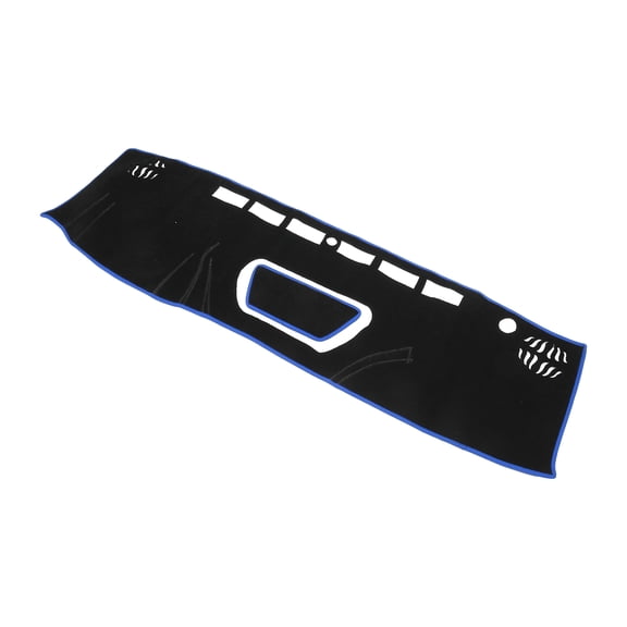 Unique Bargains Dash Cover for Nissan Frontier Non-Slip | Center Console Dash Cover Mat Black Blue 1 Pcs