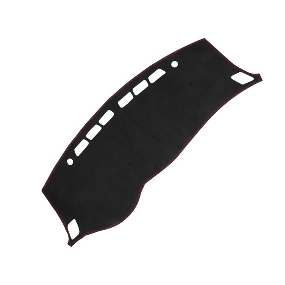 Unique Bargains Dash Cover for Nissan Sentra Non-Slip | Center Console Dash Cover Mat Black Red 1 Pcs
