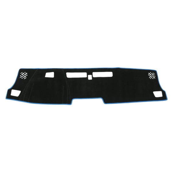 Unique Bargains Dashboard Cover for Chevylot Colorado 2023-2025 Dash Cover Mat Carpet Center Console Dash Cover Mat Car Interior Anti-Slip Polyester Black Blue 1 Pc