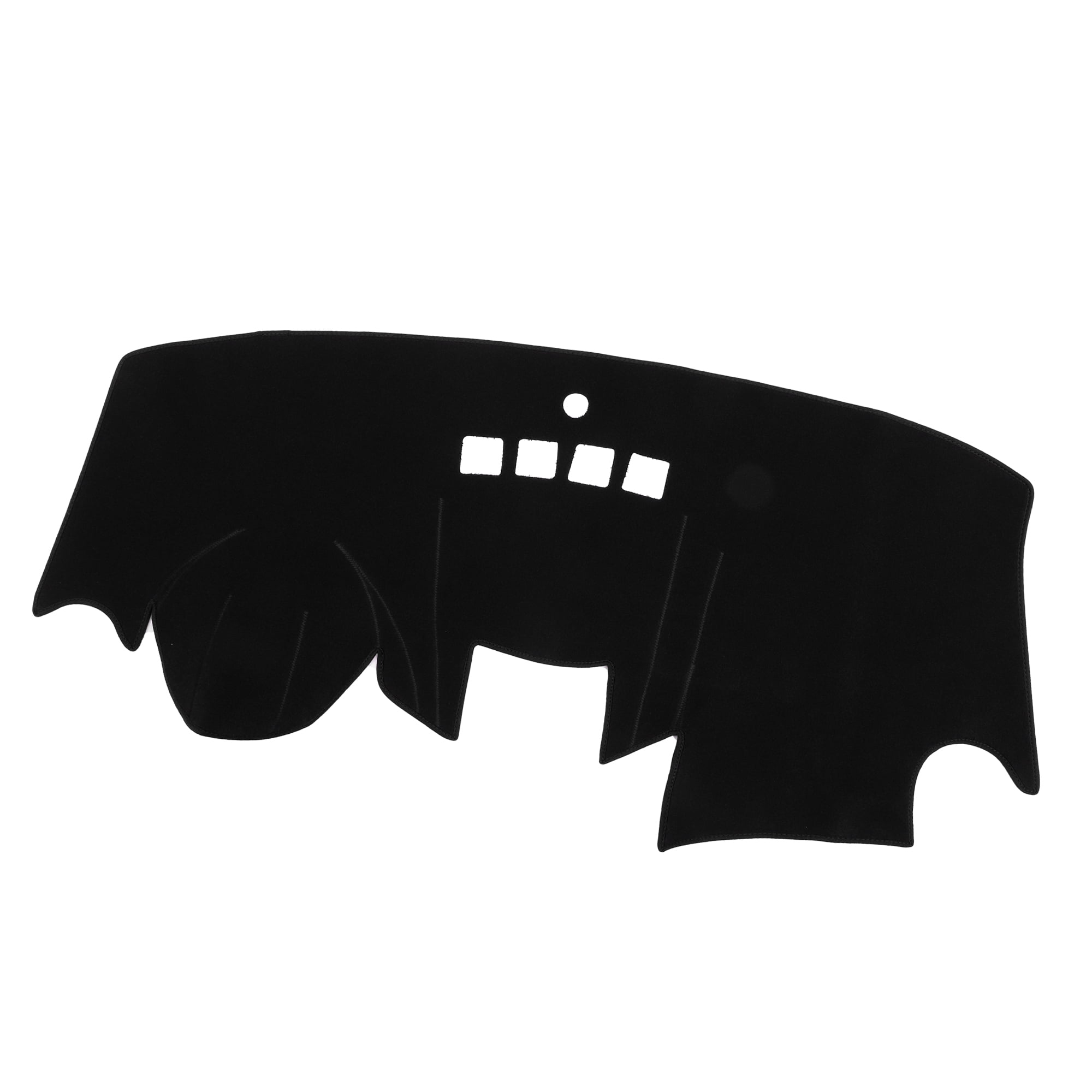 Unique Bargains Dashboard Cover Mat Compatible for Ford Fiesta 2011-2019 Nonslip Polyester Dash Board Protector,Black