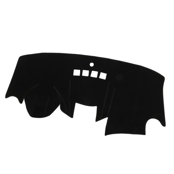 Unique Bargains Dashboard Cover Mat Compatible for Ford Fiesta 2011-2019 Nonslip Polyester Dash Board Protector,Black