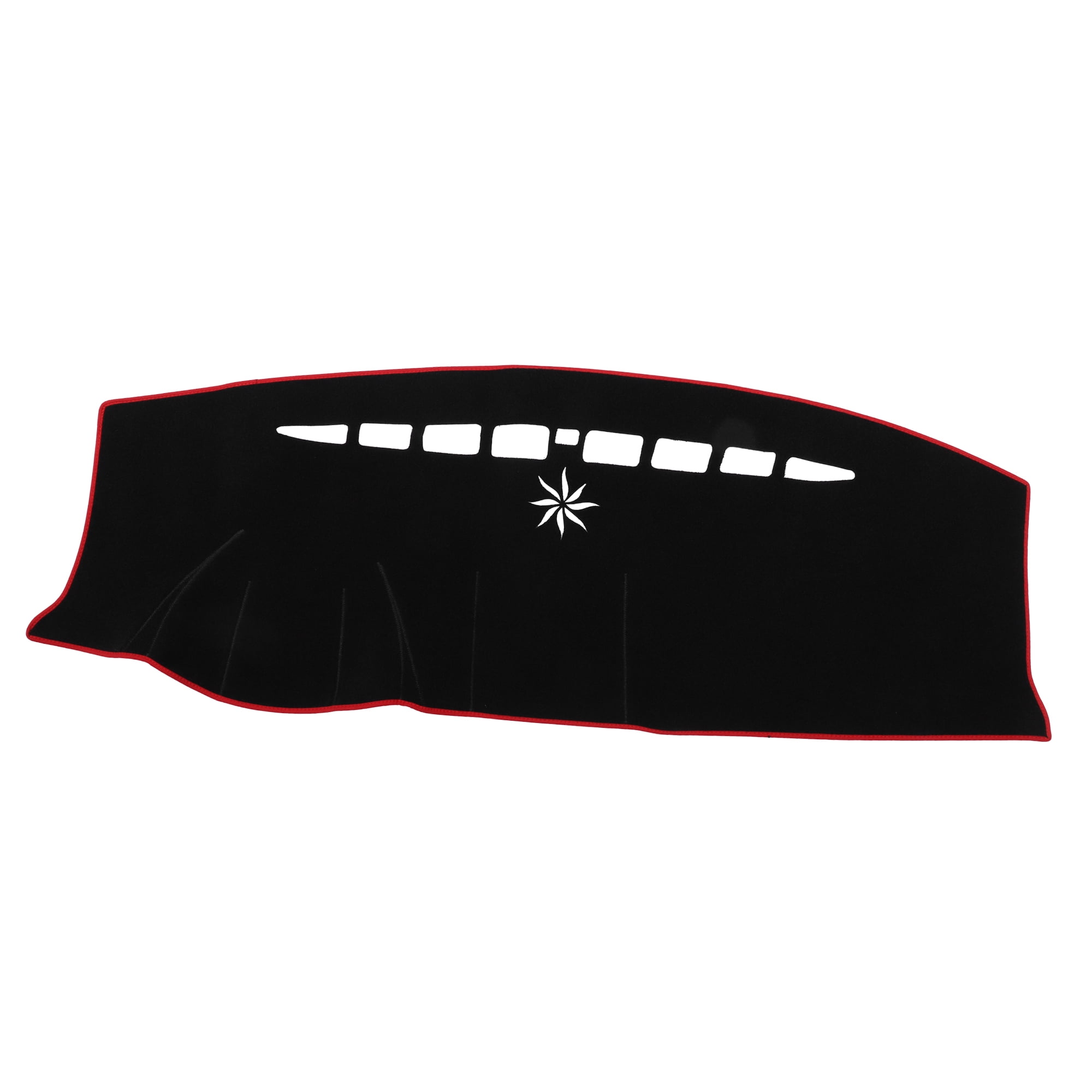 Unique Bargains 1Pcs Dashboard Cover Mat for Ford Edge 2011-2014 Nonslip Polyester Red Dash Board Protector Cover