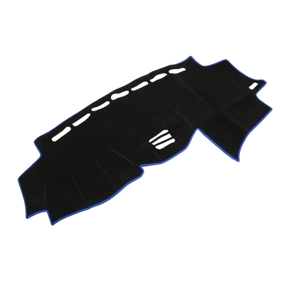 Unique Bargains Dashboard Cover Mat for Toyota, Non-Slip Polyester Black Blue Front Dash Board Cover