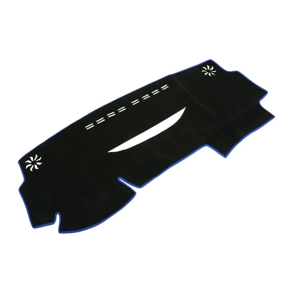 Unique Bargains Dash Cover Compatible for Toyota Venza, Non-Slip Polyester Center Console Dashboard Cover Pad Carpet Blue For Toyota Venza 2008-2017