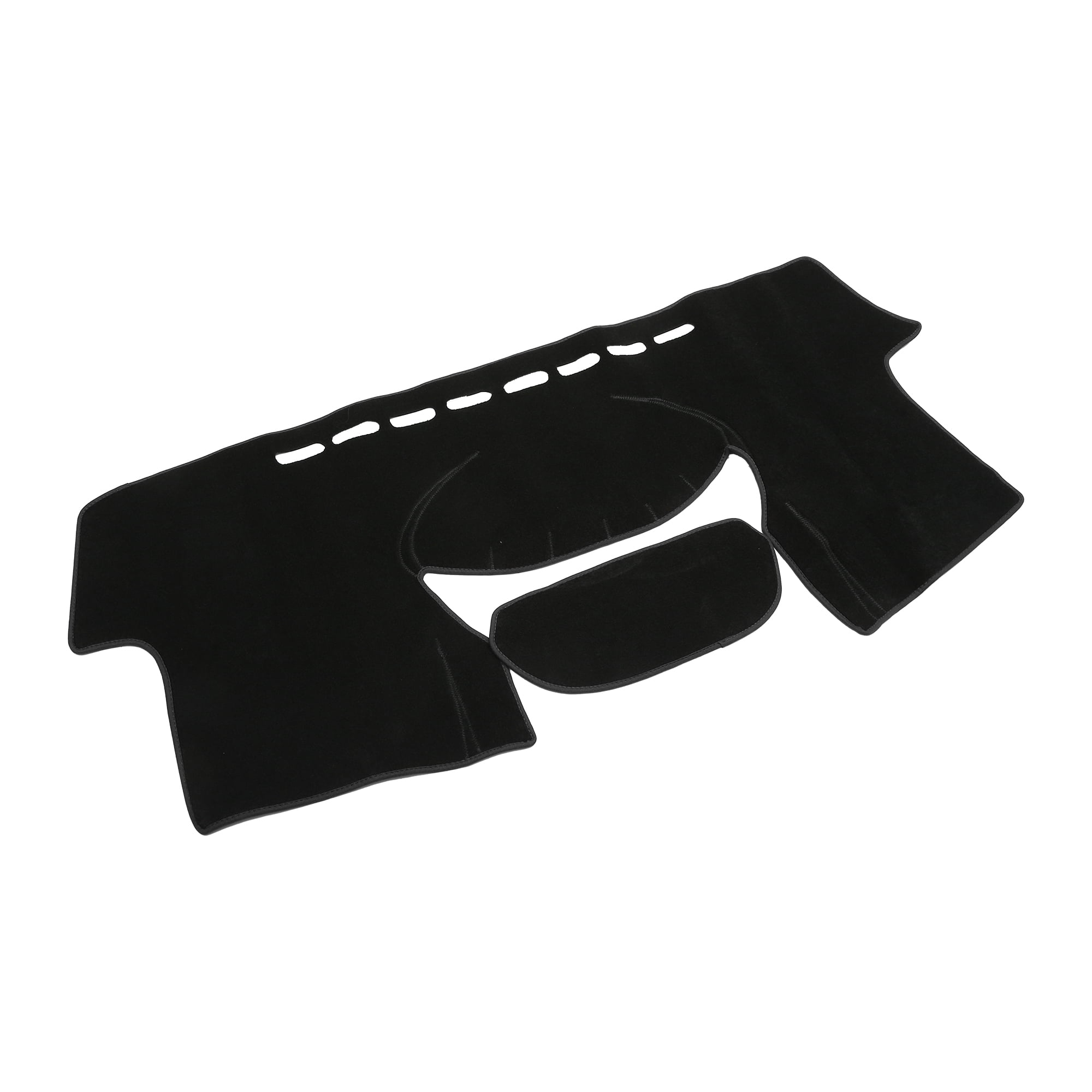 Unique Bargains Dash Cover Compatible for Toyota Yaris, Non-Slip Polyester Center Console Dashboard Cover Pad Carpet Black For TOYOTA YARIS 2004-2011
