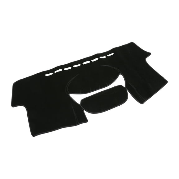 Unique Bargains Dash Cover Compatible for Toyota Yaris, Non-Slip Polyester Center Console Dashboard Cover Pad Carpet Black For TOYOTA YARIS 2004-2011