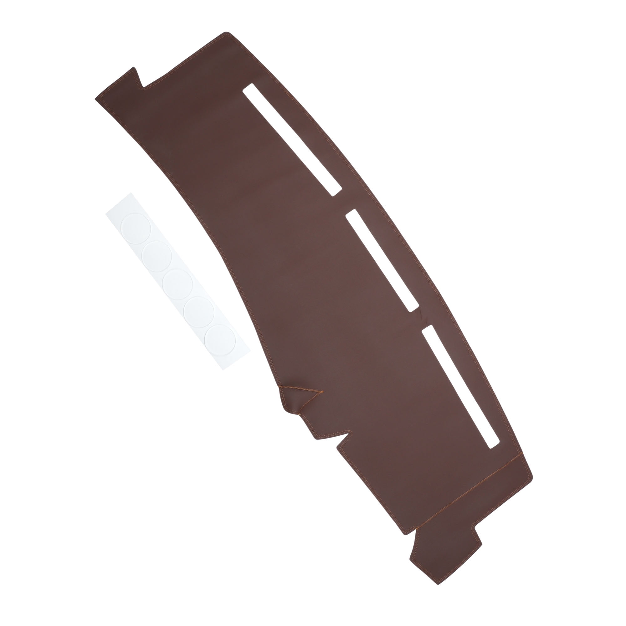 Unique Bargains Dashboard Cover for Chevrolet Silverado 1500 2000-2006 Faux Leather Brown