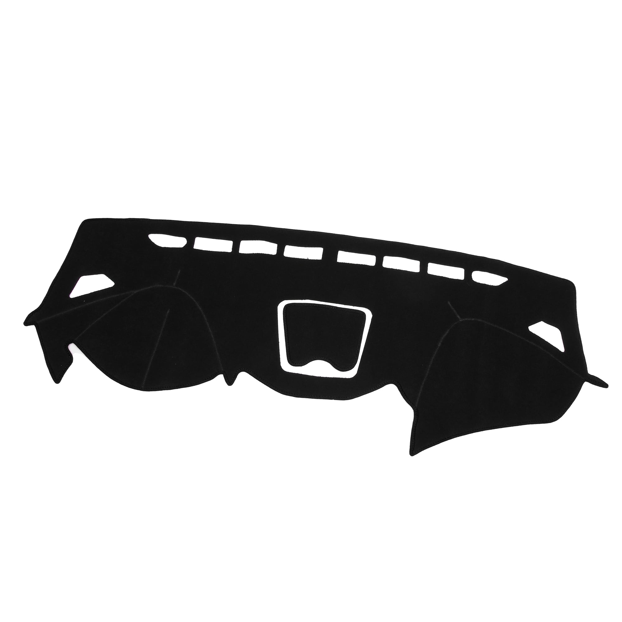 Unique Bargains Dashboard Cover for Hyundai Santa 2013-2018 Non-slip Polyester Black Dash Cover Mat Protector Cover