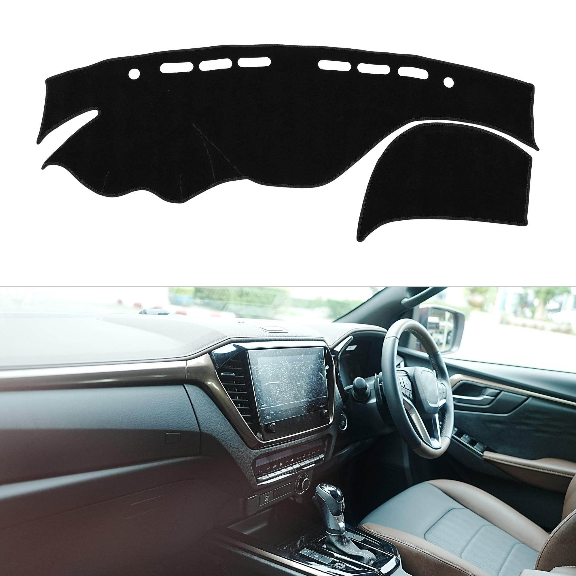 Unique Bargains Dashboard Cover for INFINITI Q50 2014-2024 Non-Slip Dash Cover Mat Black