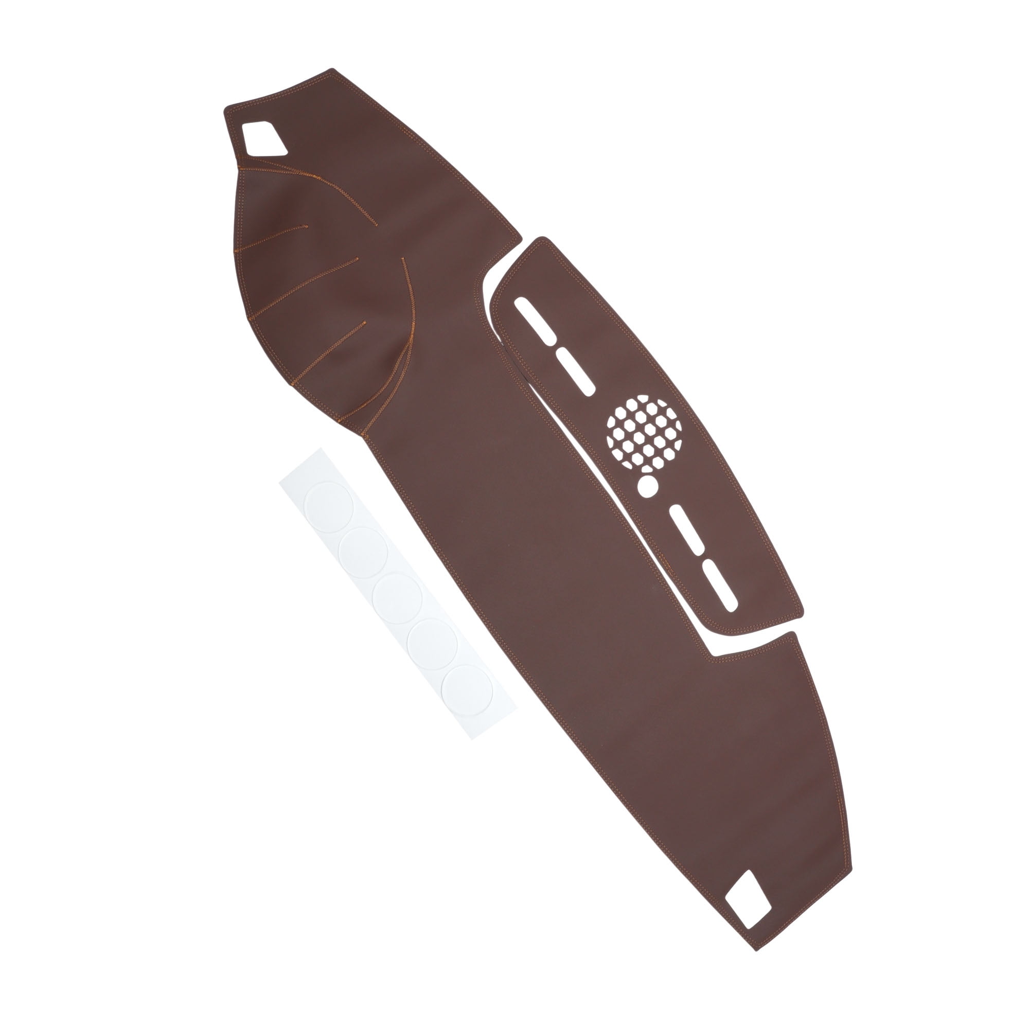 Unique Bargains Dashboard Cover for Land Rover Sport 2010-2013 Brown Faux Leather