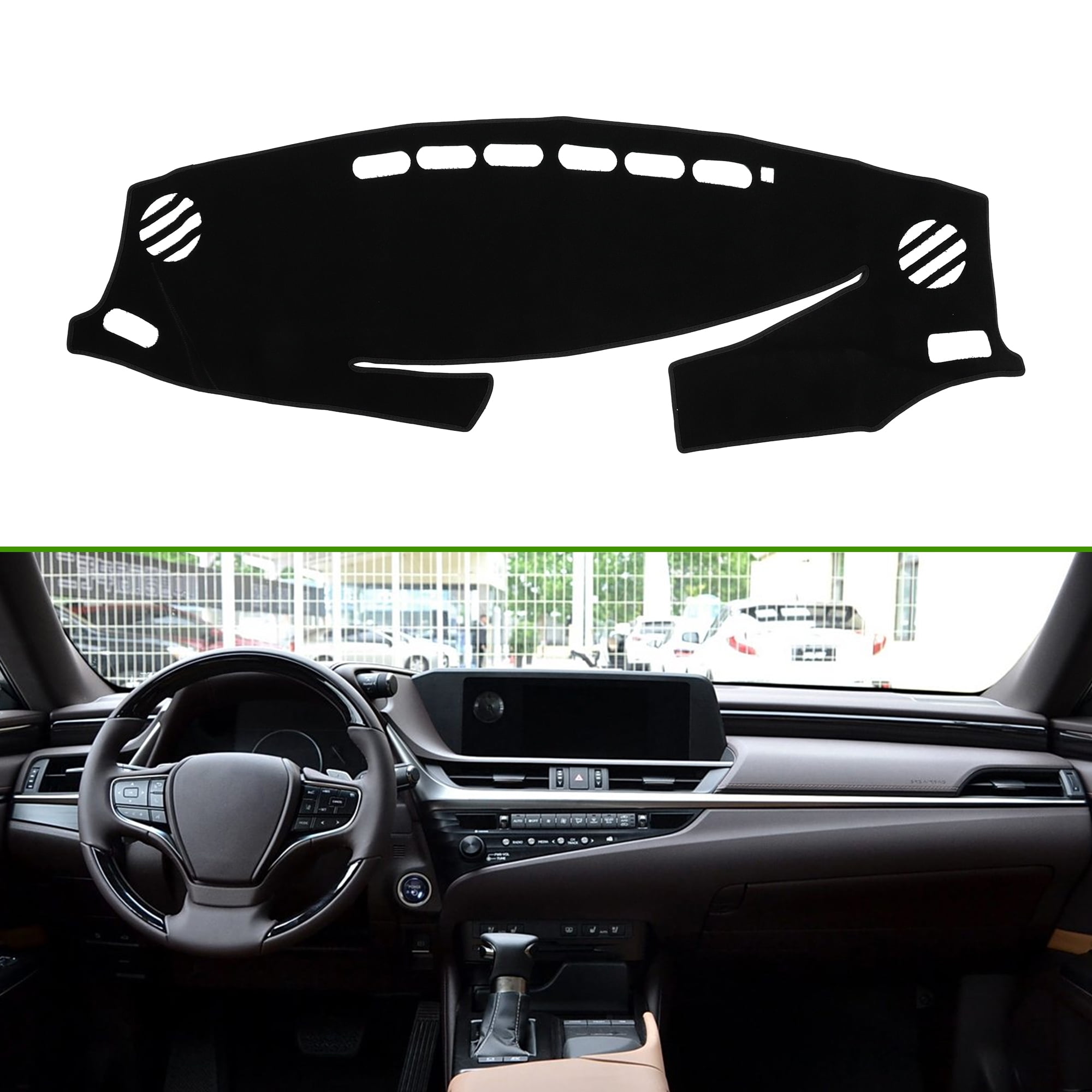 Unique Bargains Dashboard Cover for Lexus ES350 ES300h 2013-2018 Non-Slip Mat Black