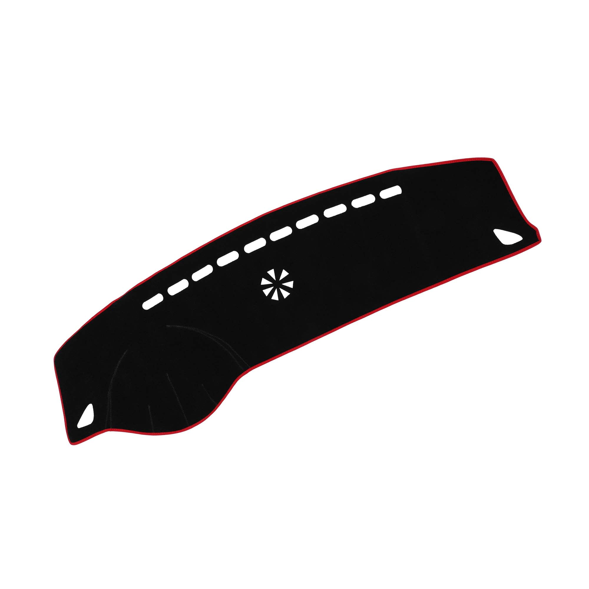 Unique Bargains Dashboard Covers for Hyundai Azera 2006-2011 Non-Slip Dash Cover Mat Polyester Black, Red Front