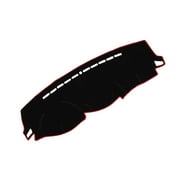 Unique Bargains Dashboard Covers for Hyundai Elantra 2007-2010 Non-Slip Dash Cover Mat Polyester Black, Red Front