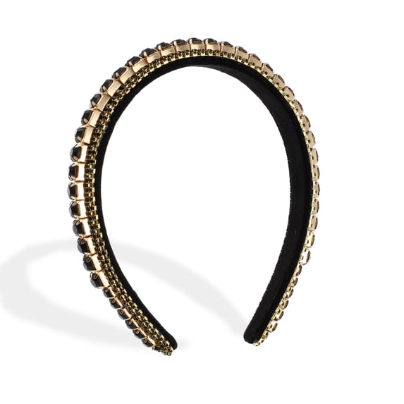 Unique Bargains Decor Hairbands for Women Daily Wear Birthday Parties Black