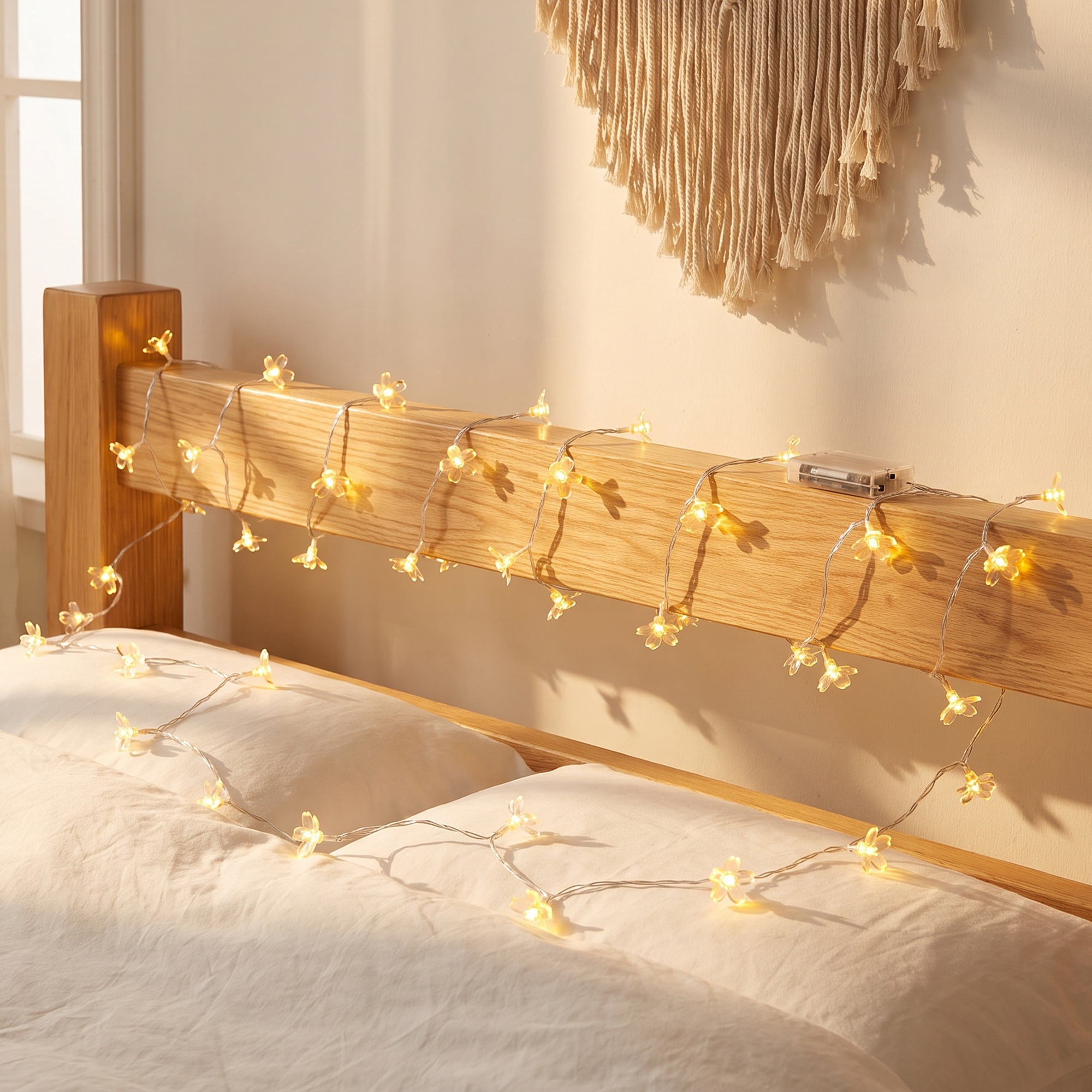 Unique Bargains Decorative Indoor Aesthetic Botanical Fairy Lights 9.8 ft Battery Operated