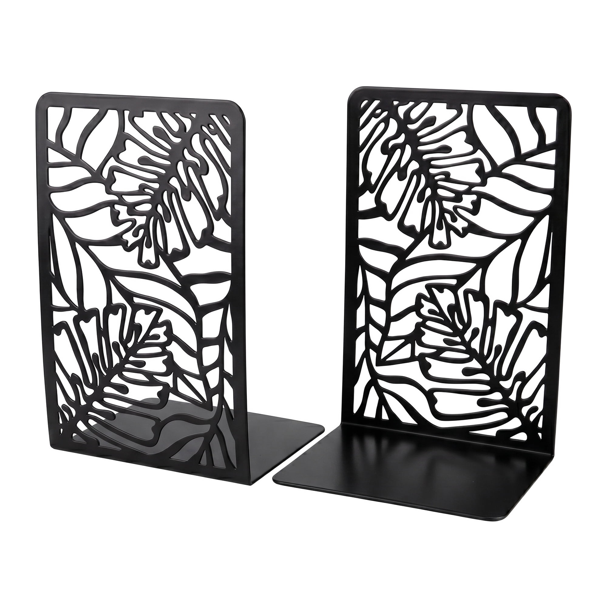 Unique Bargains Decorative Metal Large Non-Skid for Shelves Black 4.7"x3.2"x7.3"