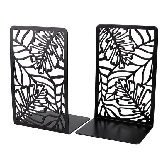 Unique Bargains Decorative Metal Large Non-Skid for Shelves Black 4.7"x3.2"x7.3"