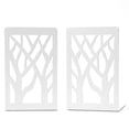thumbnail image 1 of Unique Bargains Exquisite Decorative Metal Bookends for Home Office and Library White Style A 4.7"x3.5"x6.9", 1 of 5