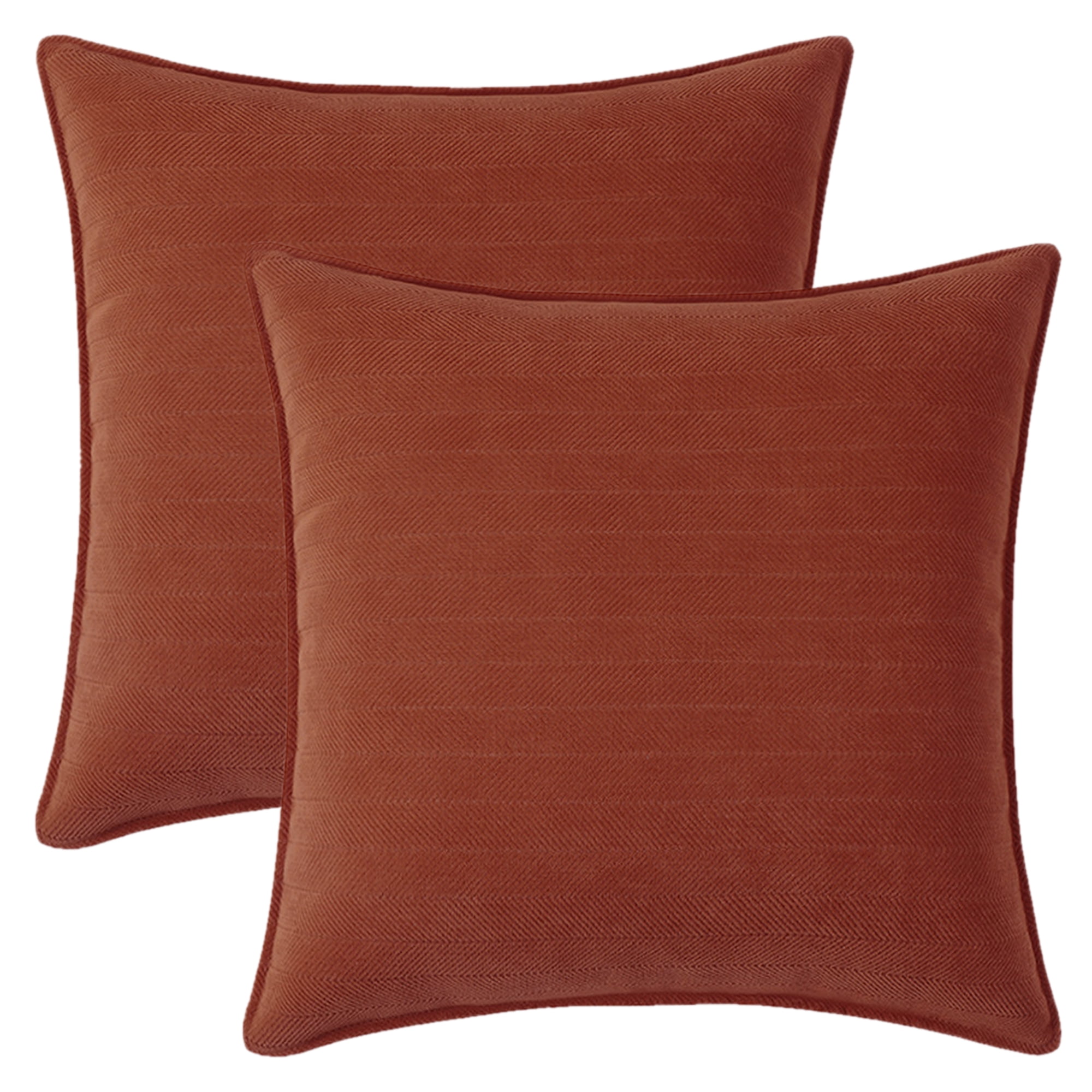 Unique Bargains Decorative Soft Chenille Pillow Covers Sienna Color 16" x 16"