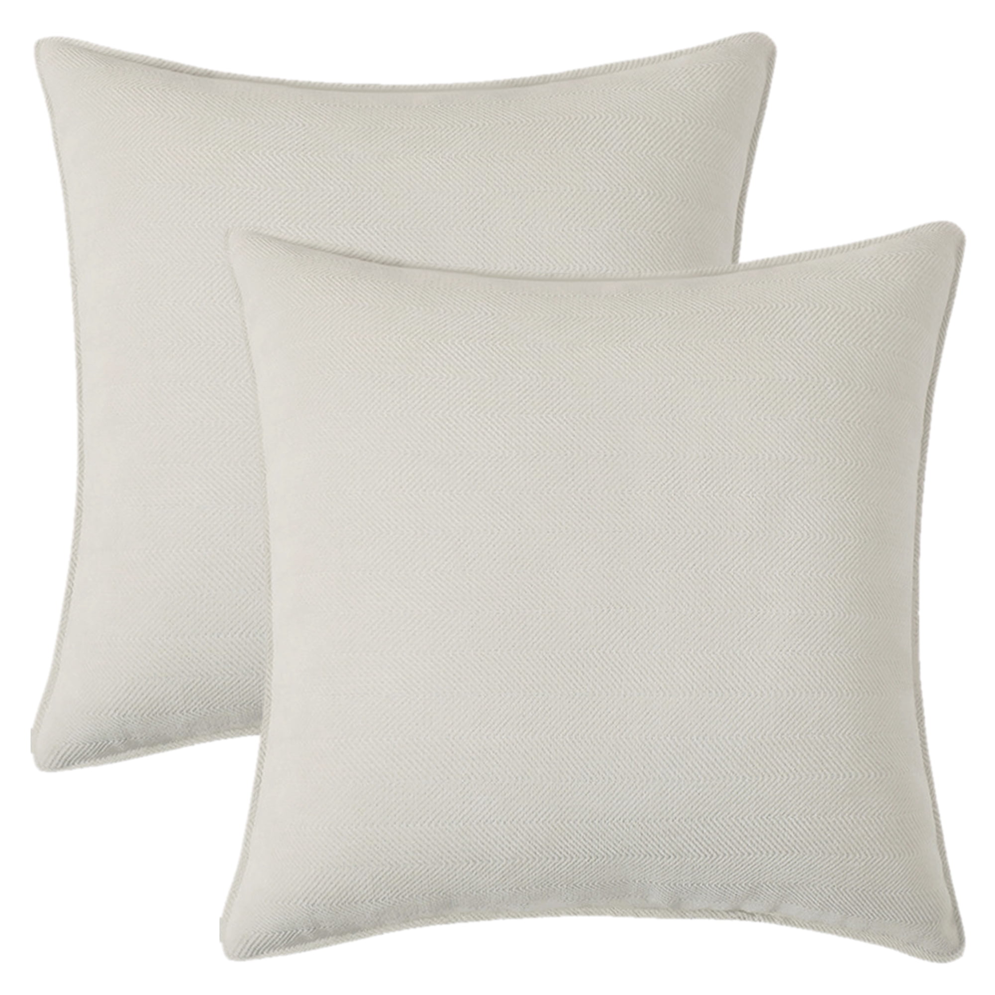 Unique Bargains Decorative Soft Chenille Pillow Covers White 16" x 16"
