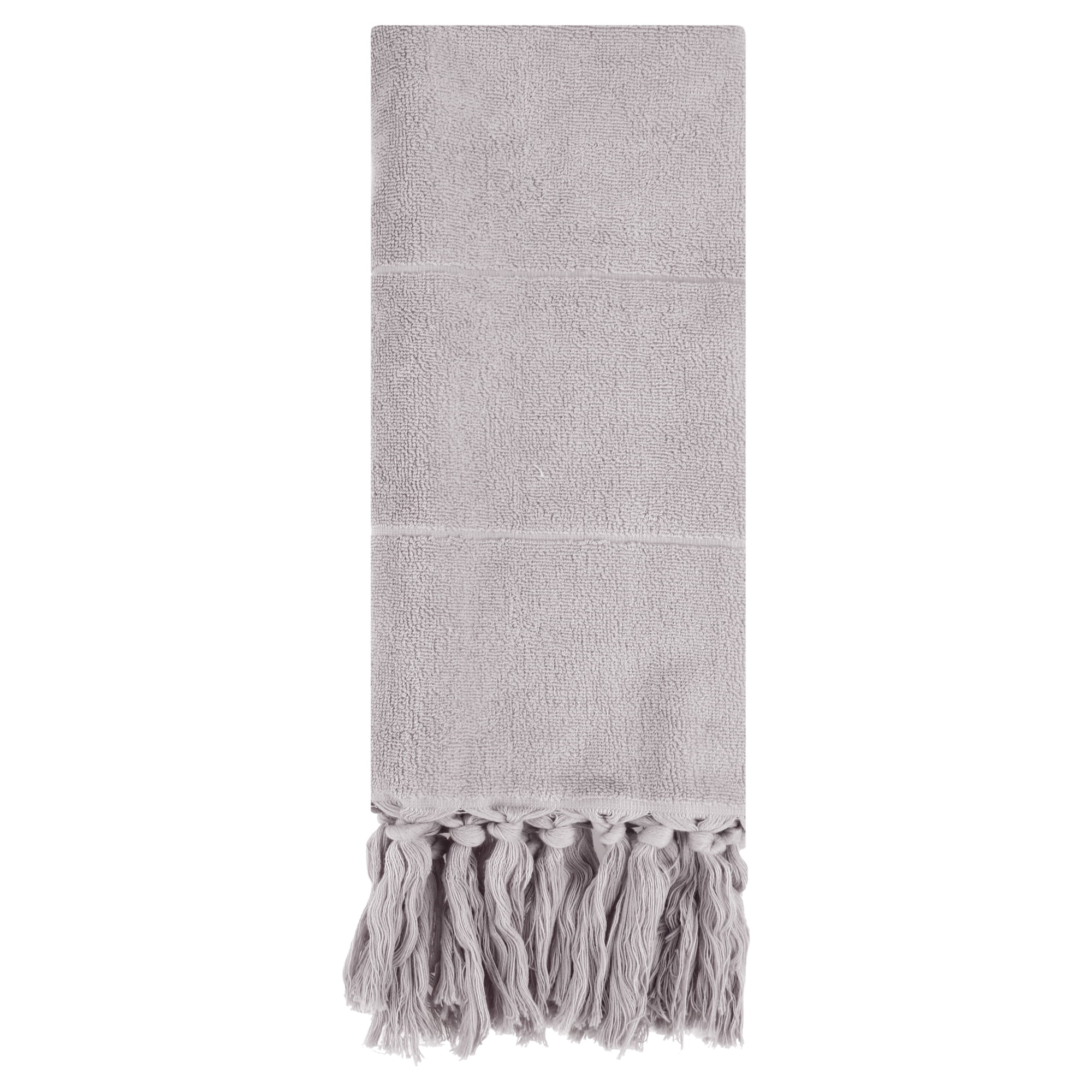 Unique Bargains Decorative Turkish Hand Towels for Bathroom Grey 1 Piece