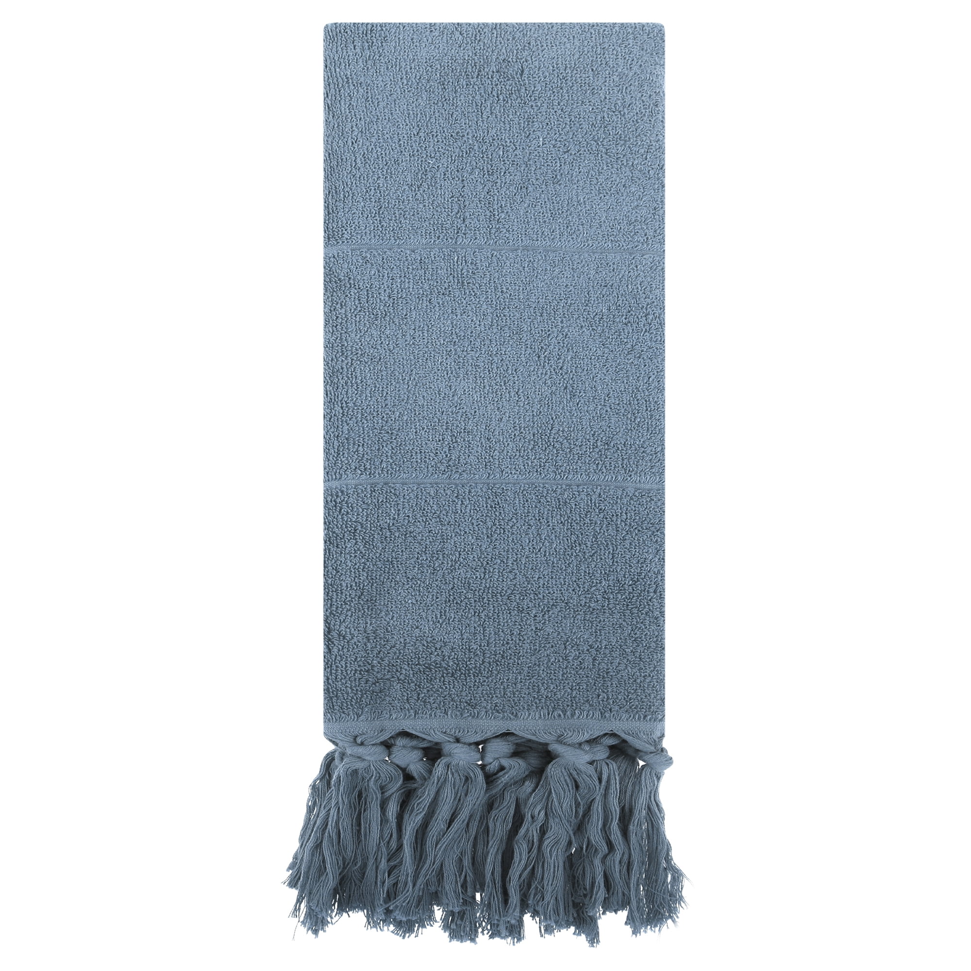 Unique Bargains Decorative Turkish Hand Towels for Bathroom Blue 1 Piece