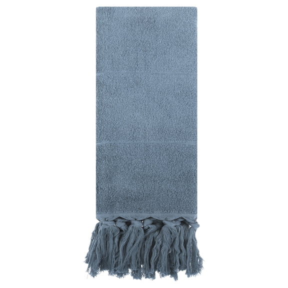 Unique Bargains Decorative Turkish Hand Towels for Bathroom Blue 1 Piece