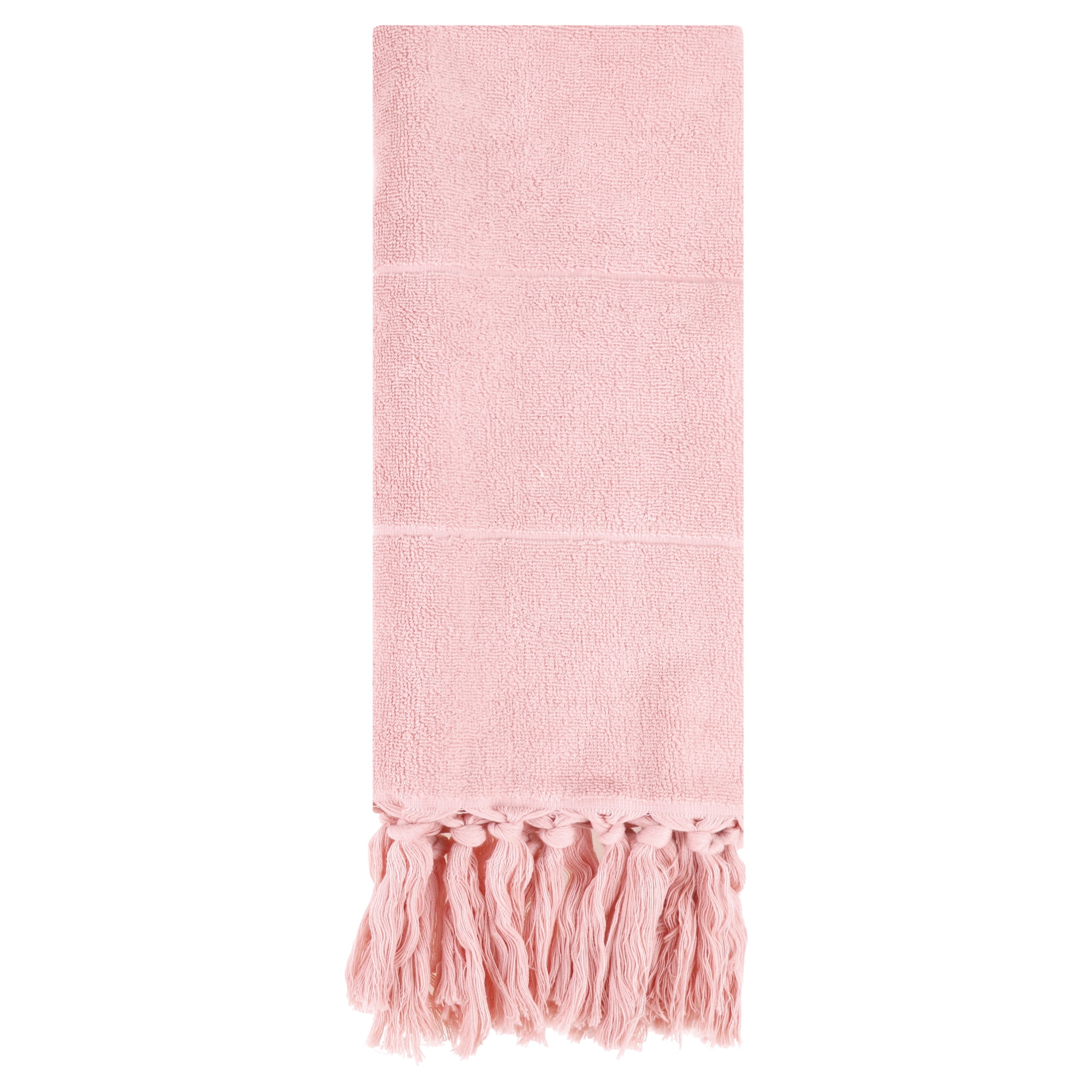 Unique Bargains Decorative Turkish Hand Towels for Bathroom Pink 1 Piece