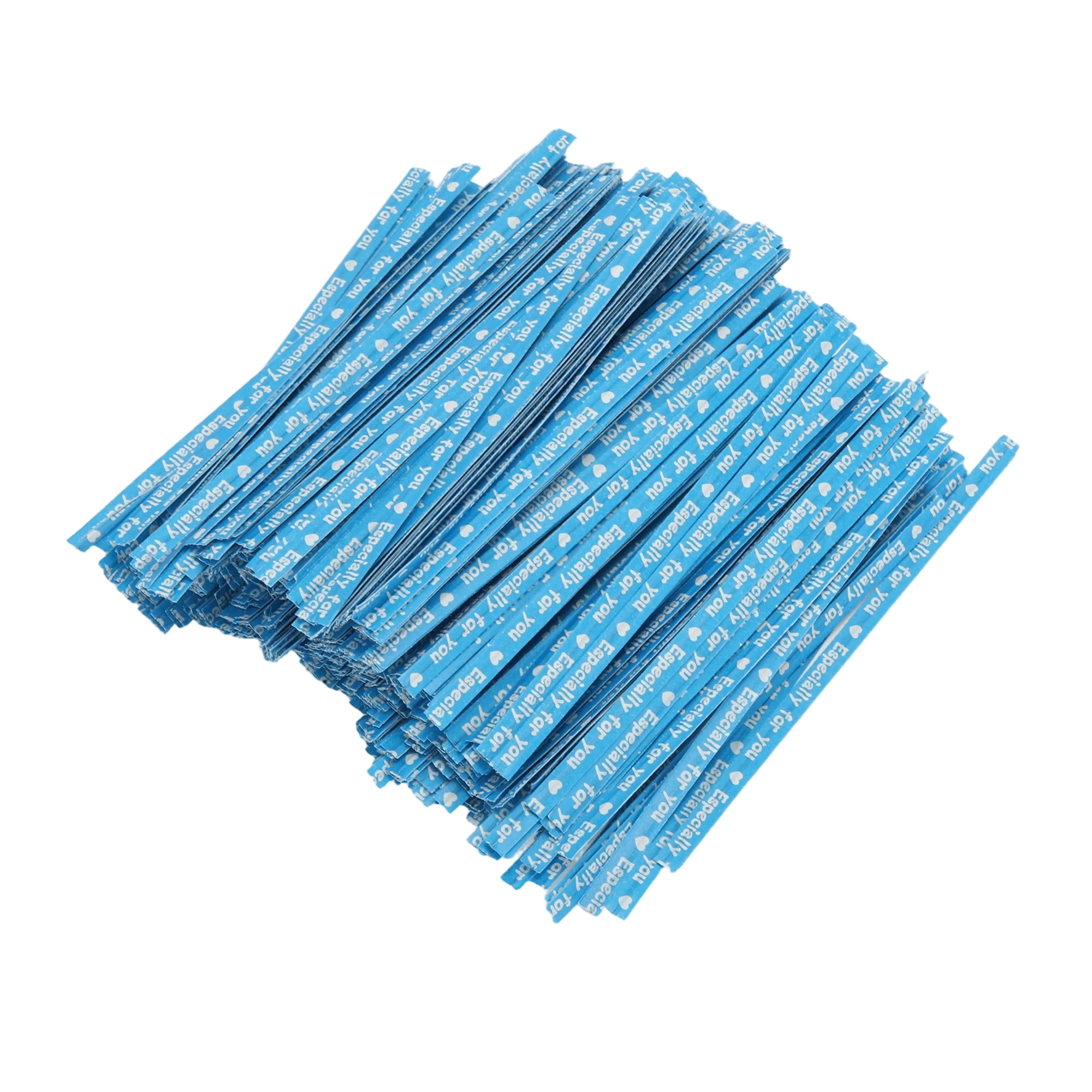 Unique Bargains Decorative Twist Ties for Gift Wrap and Crafts 700 Pcs Blue