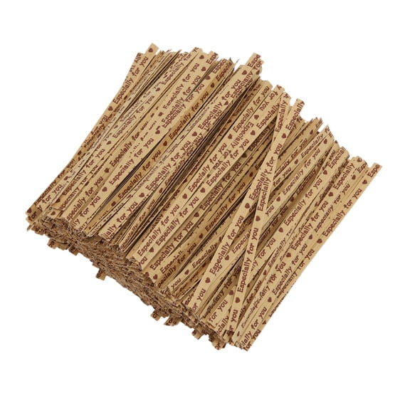 Unique Bargains Decorative Twist Ties for Gift Wrap and Crafts 700 Pcs Brown