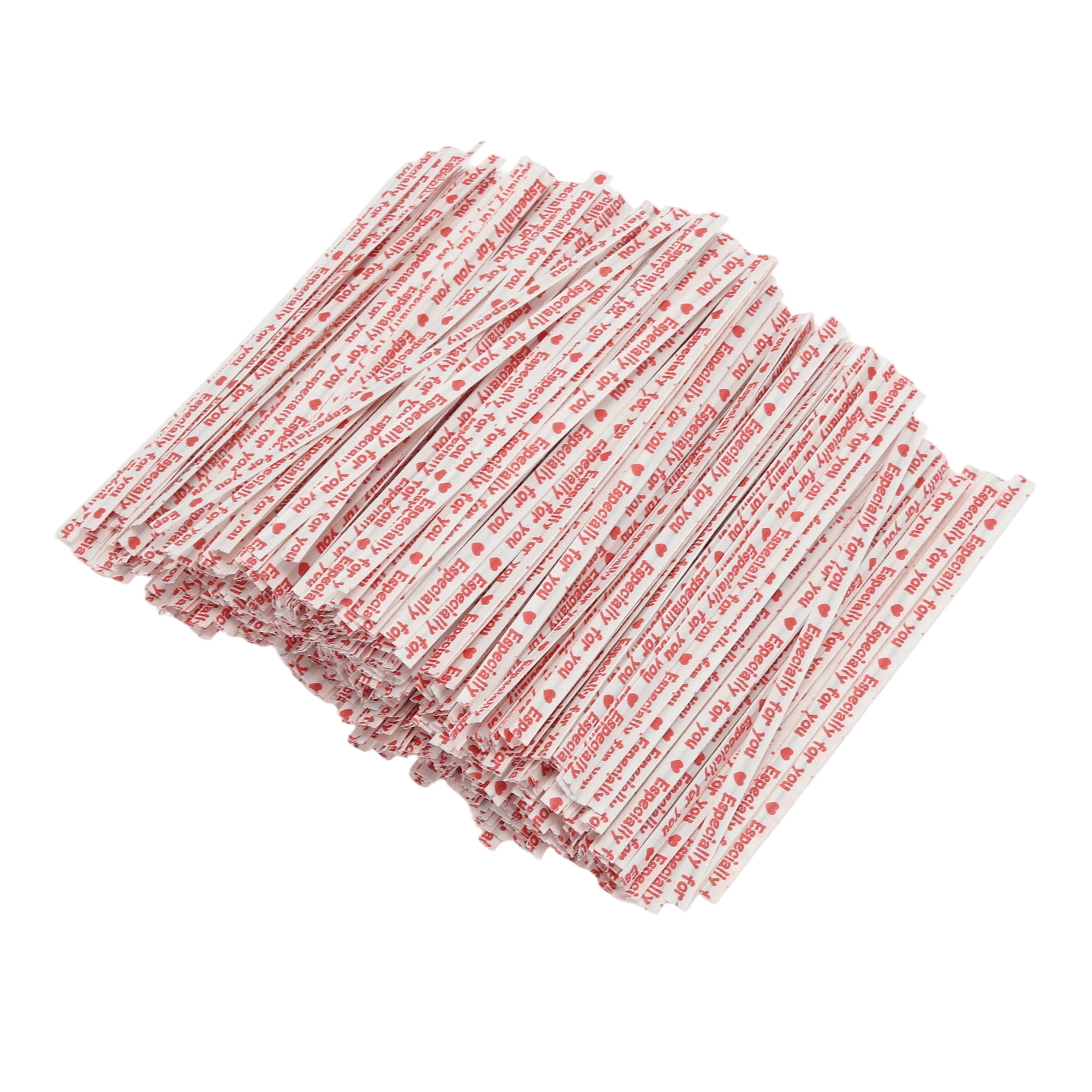 Unique Bargains Decorative Twist Ties for Gift Wrap and Crafts 700 Pcs White