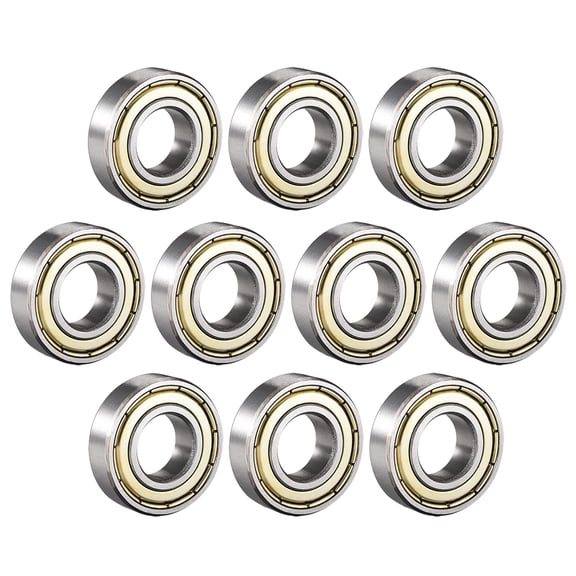 Unique Bargains Deep Groove Ball Bearing 6002ZZ Double Shield 15mmx32mmx9mm Carbon Steel 10pcs