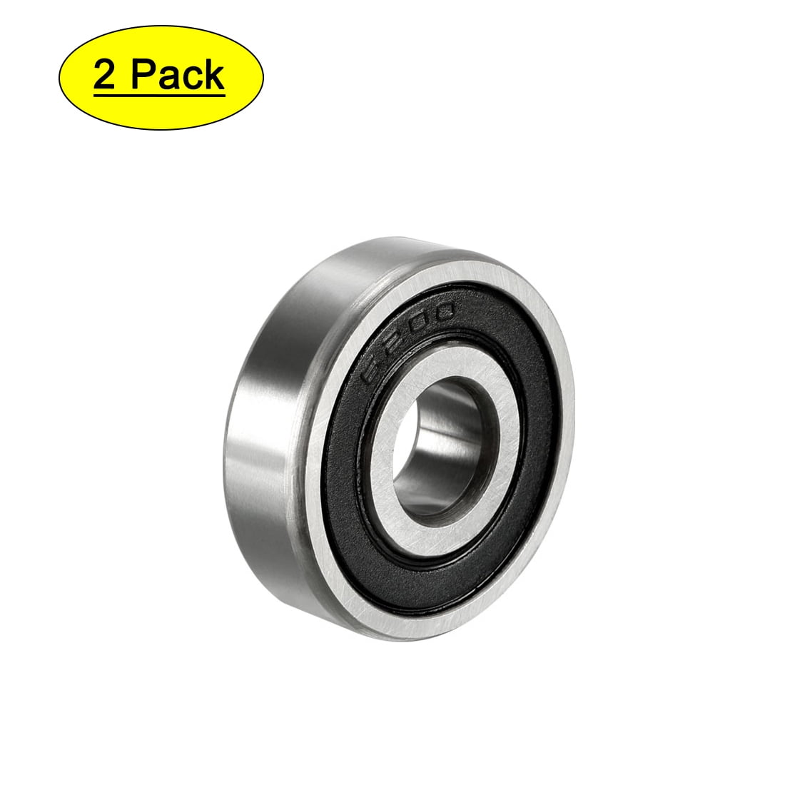 Gorge profonde Roul. bille 6200RS Single Scellé 10mmx30mmx9mm Chrome