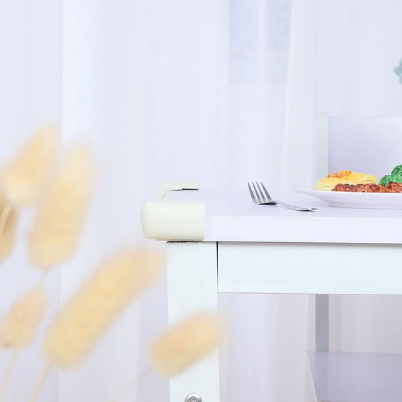 Unique Bargains Desk Table Edge Foam Corner Cushion Guards Soft Bumper Protector 10pcs White