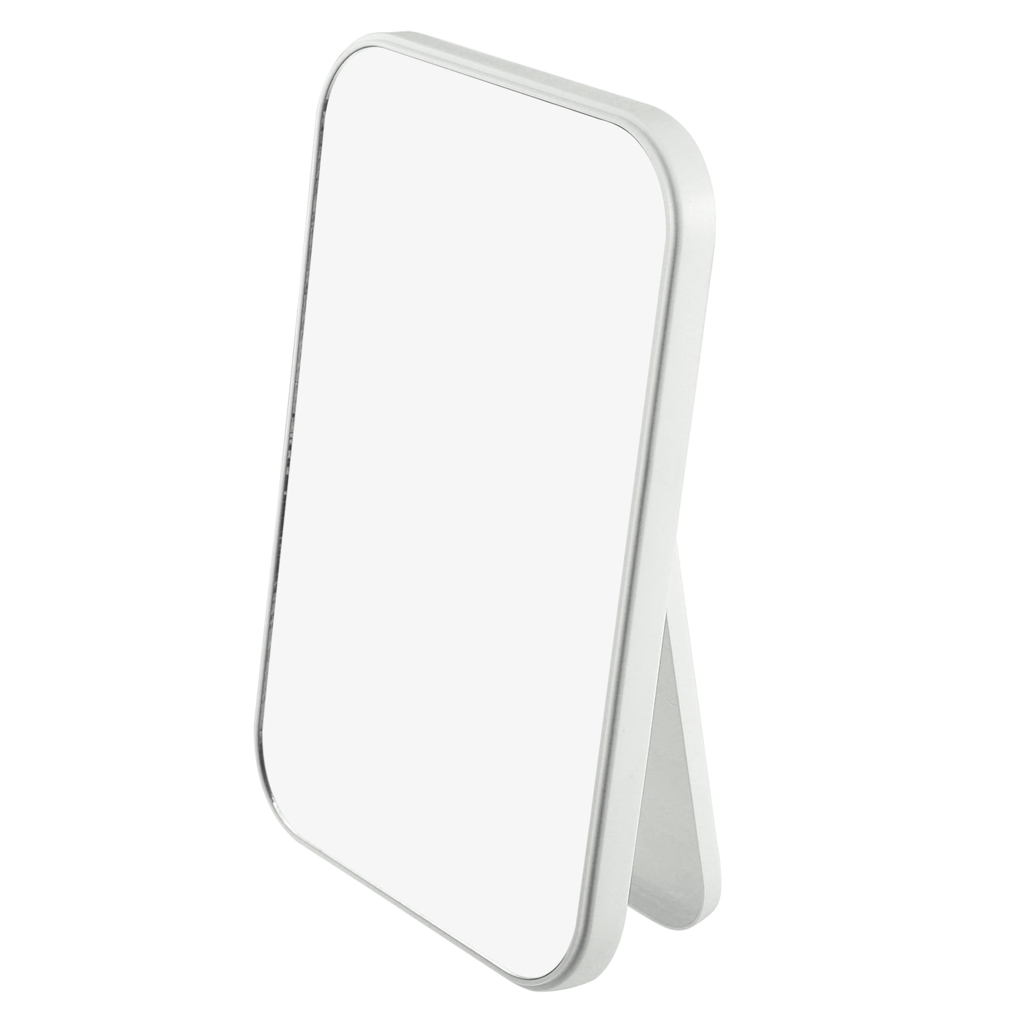 Unique Bargains Desktop Foldable Makeup Mirror Girls Women 8x6in Travel White