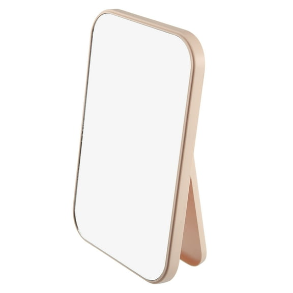 Unique Bargains Desktop Foldable Makeup Mirror for Women 8"x6" Portable Travel Mirror Pink