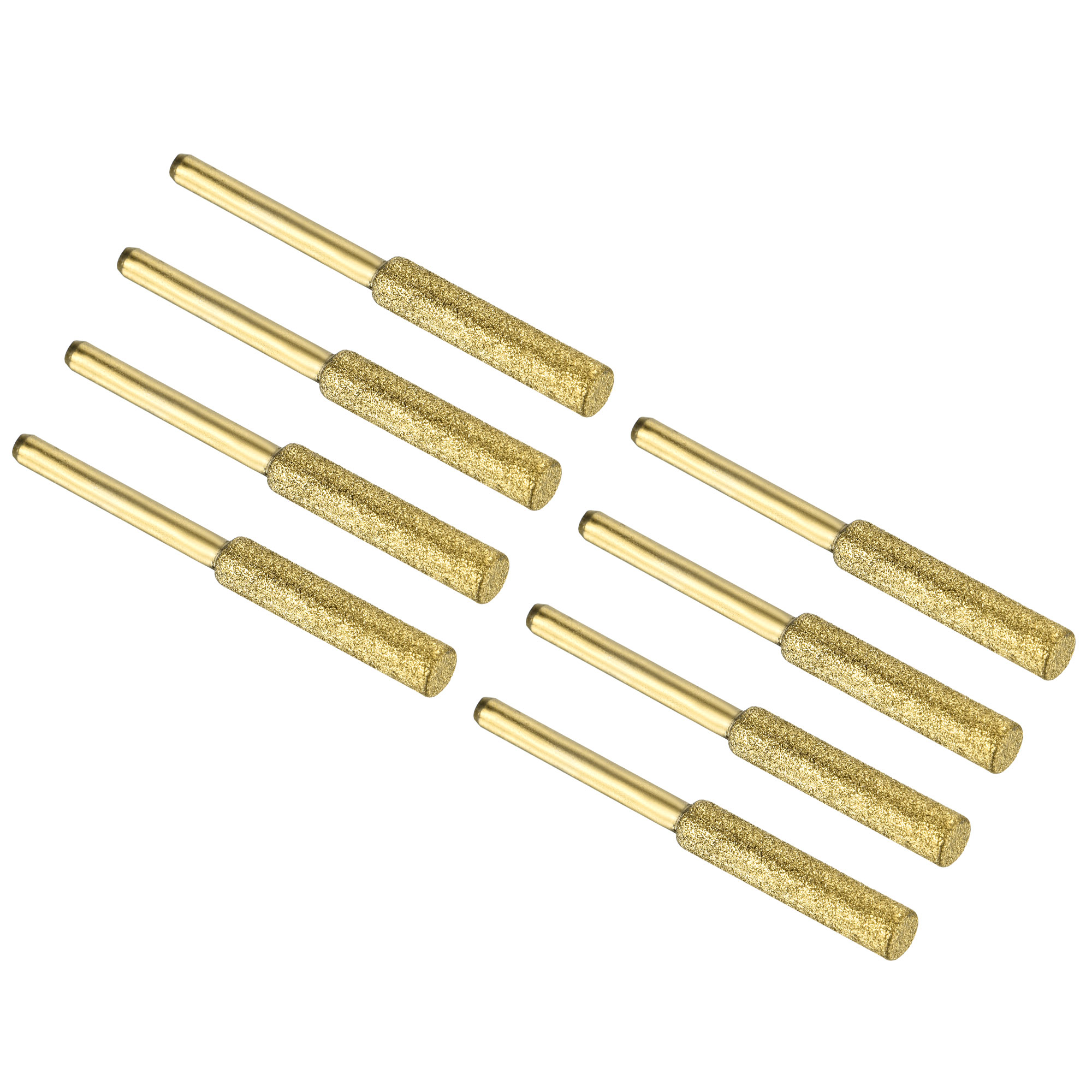 Unique Bargains Diamond Chainsaw Sharpener Titanium Plating Stone File Tool 3/16 Inch 8pk