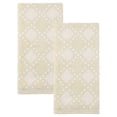 thumbnail image 1 of Unique Bargains Diamond Pattern Cotton Hand Towel Brown 29" x 13", 1 of 7
