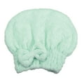 thumbnail image 1 of Unique Bargains Diamond Shape Hair Drying Towel Dry Cap Quick Drying Lightweight Green, 1 of 7