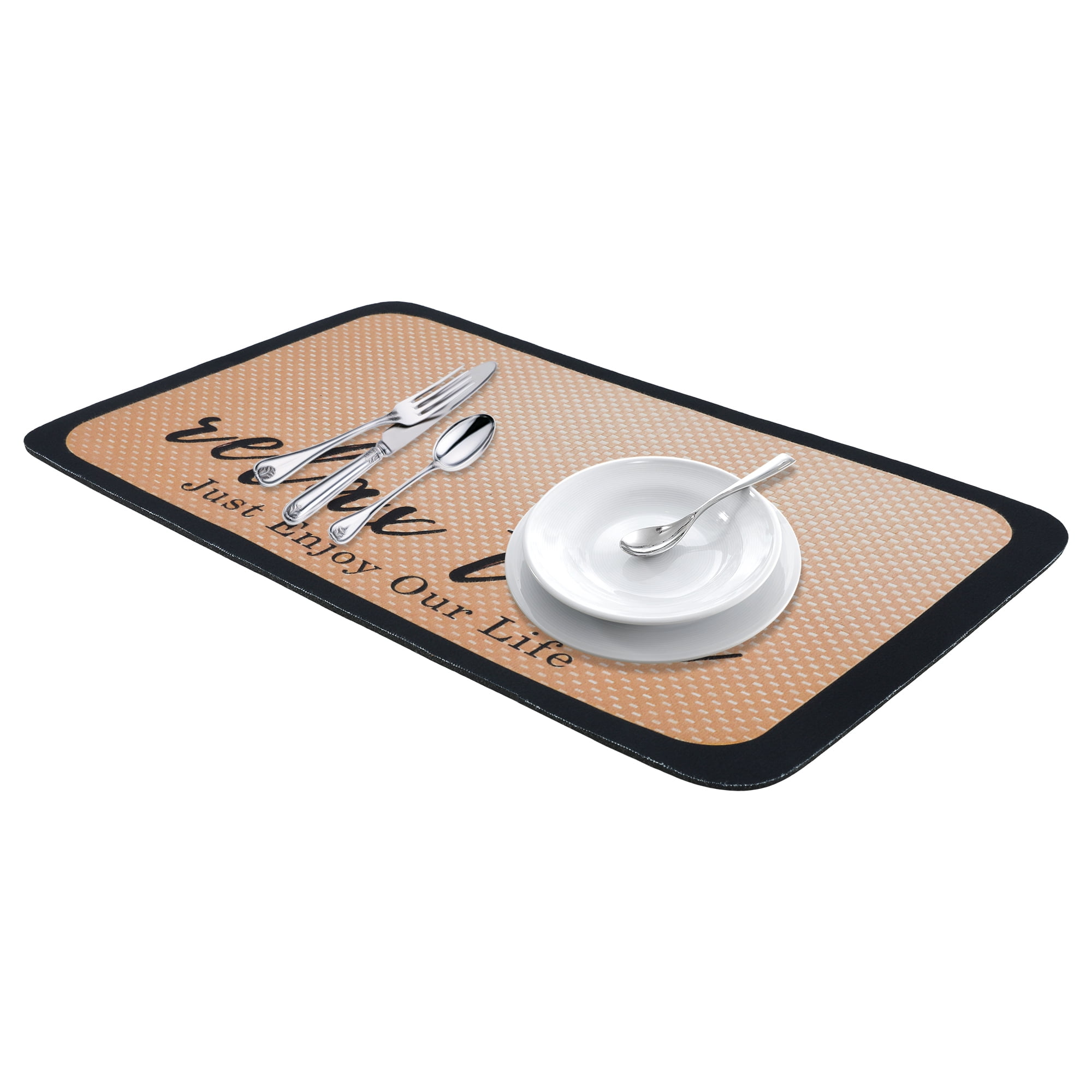 Unique Bargains Diatomaceous Coffee Bar Mat Quick Dry Dish Drying Mats Coffee 19.7*11.8 in