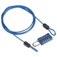 thumbnail image 1 of Unique Bargains Digit Combination Lock with Security Cable Blue 1m, 1 of 7