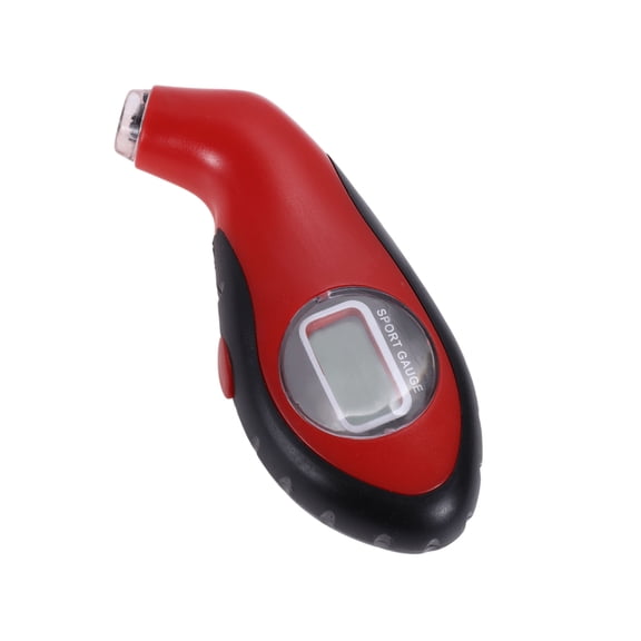 Unique Bargains Digital Display Tire Pressure Gauge 0-140psi Regular Air Pressure Gauges for Tires LED Lights Battery 1 Pcs