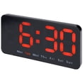 thumbnail image 1 of Unique Bargains Digital Dual Alarm Clock Dimmable Wall Clocks Orange, 1 of 6